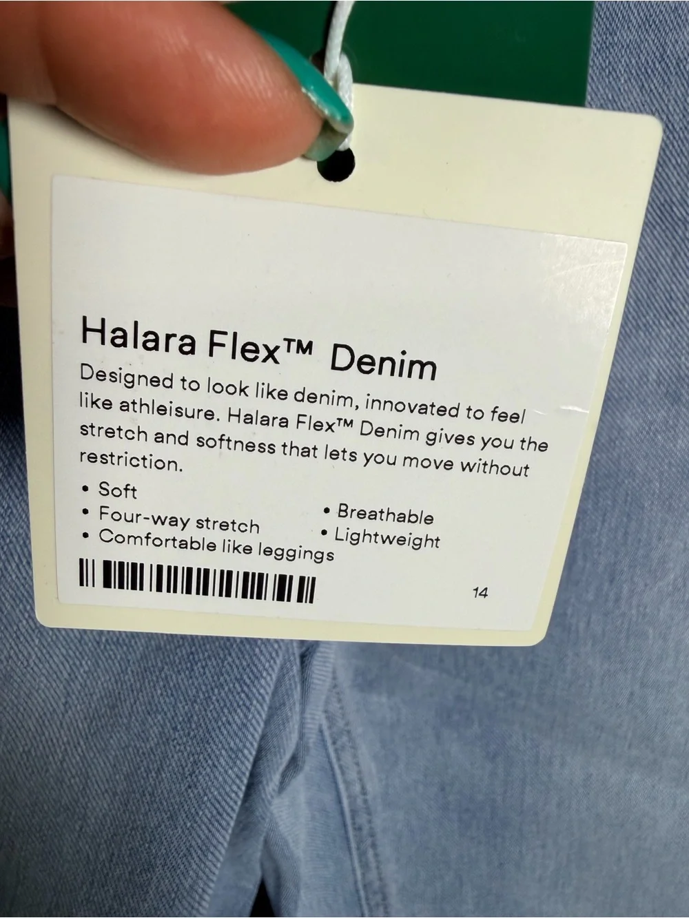 HALARA Light Wash Wide Leg Jeans